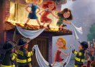 مبنى يحترق وثلاث نساء شجاعات: قصة إنقاذ مضحكة ومدهشة 😂🚒🚒